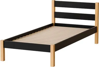 Obrázek produktu pro Jednolůžková postel 90x200 MONROA - dub / černá