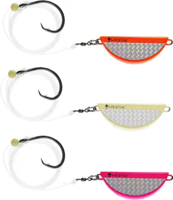 Produktbild von Westin Halibut Anti Twist Rig Circle Hook - Meeresvorfach, Gewicht:550g, Farbe:Glow