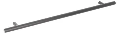 Image de Poignée pour meubles en Acier inox Entraxe 288mm finition Vernis noir mat