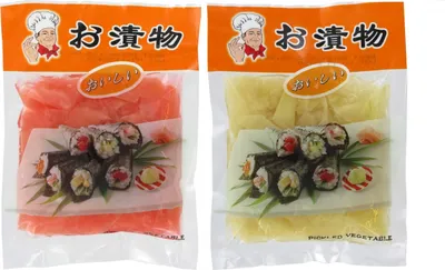 Produktbild von DUO Ingwerscheiben | 1xWEIß 1x ROT | je 100g ATG | eingelegter Sushi Ingwer
