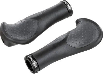 Produktbild von ergotec 61646001 Bilbao MTB / ATB Ergo-Griffe 'Frisco 2', Kraton und Gel, 140 mm, Ø 22 mm, schwarz (1 Paar)