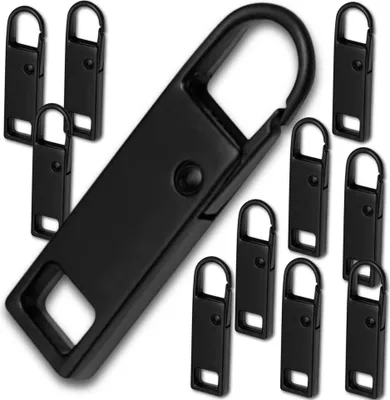 Immagine prodotto di Set di 10 etichette tirazip in metallo nero