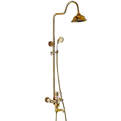 Produktbild von LAUFERI KLYMENE goldener Wand-Brausemischer