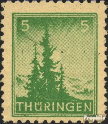 Produktbild von Briefmarken Sowjetische Zone (All.Bes.) 1945 Mi 94II, offenes R in THÜRINGEN (Feld 74) postfrisch Thüringen