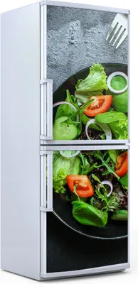 Produktbild von Kühlschrankdekoration 70x180 cm Aufkleber auf dem Kühlschrank - Salat Tomate Gurke