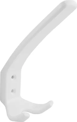 Produktbild von Huthaken Amun Garderobenhaken Breite 57 mm, Höhe 150 mm, Kunststoff weiß