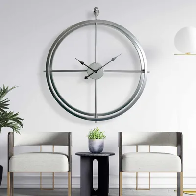 Obrázok produktu pre Opviq, elegantné kovové nástenné hodiny, 75 x 85 cm, 100% kov
