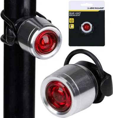 Imagen del producto de Luces traseras para bicicleta – Aluminio, Dunlop