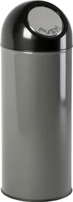 Produktbild von Abfallbehälter mit Druckdeckel und Inneneimer 55 Liter - Matallik, Schwarz