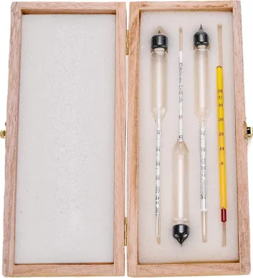 Produktbild von 3 Stück Alkoholmesser mit Thermometer Alkoholmesser Alkoholgehalt 0-40, 40-70, 70-100 Vol .-% Hydrometer für Spirituosen destilliert Whisky Brandy Wodka