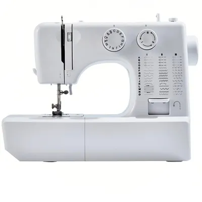 Produktbild von Nähmaschinen, Freiarm, Elektrische, Haushaltsnähmaschine, LCD-Arbeitslicht, Doppellinien mit zwei Geschwindigkeiten, Fadenspannung, 34,5×15×26,5 cm