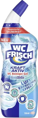 Produktbild von WC Frisch Kraft Aktiv Reiniger Gel Ozeanfrische – jetzt mit Luft-Erfrischer-Effekt!, WC (Toilette), Desinfektionsmittel, Gel, Flasche, Ozean, 750 ml