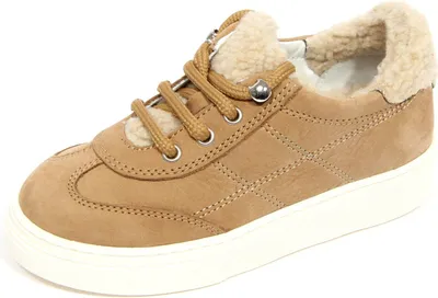 Produktbild von G4140 sneaker bimba girl HOGAN light brown nabuk/ eco fur shoe kid