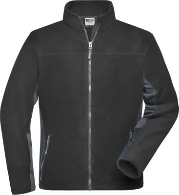 Produktbild von Strapazierfähige Fleece Jacke im Materialmix black/carbon, Gr. XS