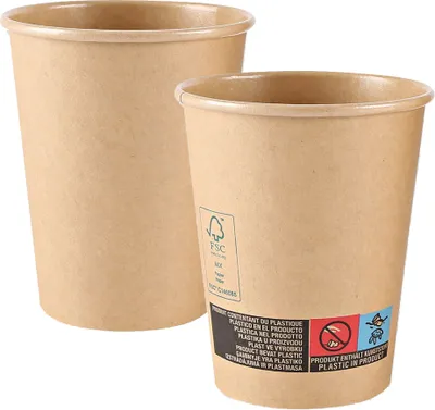 Produktbild von NATURE Star Kraftpapier-Kaffeebecher Kraft 0,2 l braun 50 Stück