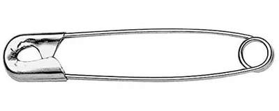 Sicherheitsnadeln 38 mm, silberfarben, 1000 Stück, Stahl