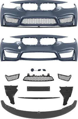 Produktbild von AN Sport Evo Front Stoßstange vorne für SRA mit PDC +Spoiler passt für BMW F30 F31+Gutachten Serie & M-Paket