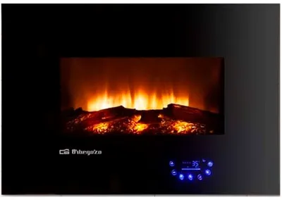 Obrázok produktu pre Orbegozo CM 8000, Nástenný krb, Zatvorené, Elektrický, Čierna, Vnútorný, Vodorovný