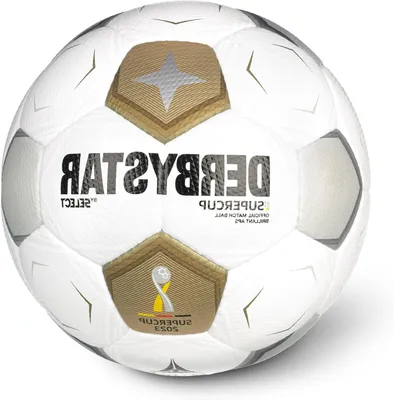 Productafbeelding van Voetbal - Wedstrijdbal Trainingsbal - Voetbalwedstrijden Spelen - Handgenaaid - Maat 5 - Wit