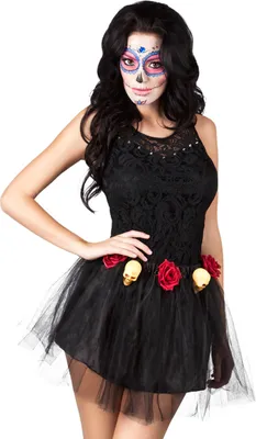 Productafbeelding van Boland 72078, Kostuumrok, Volwassenen, Dames, Halloween, Zwart, Polyester, Polystyreen