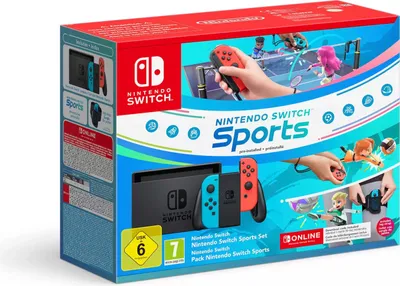 Immagine prodotto di Set sportivo per Nintendo Switch con Switch Sports e cinghia per le gambe
