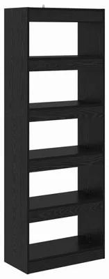 Obrázek produktu pro vidaXL Regál na knihy vzhled černého dubu 60 x 30 x 166 cm materiál na bázi dřeva