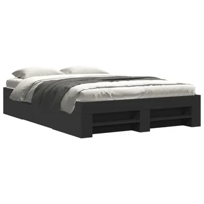 Obrázek produktu pro vidaXL Postelový rošt černý 135x190 cm Dřevěný materiál