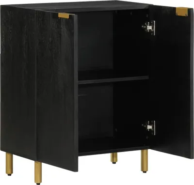 Zdjęcie produktu dla vidaXL Kredens czarny 60x33x75 cm materiał drewnopochodny
