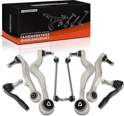 Image de Frankberg 1x Jeu de Bras de Suspension (Essieu Avant) pour BMW Série 5 Break E60, E61 2.0L, 2.2L, 2.5L, 3.0L, 4.0L, 4.4L 2001-2010