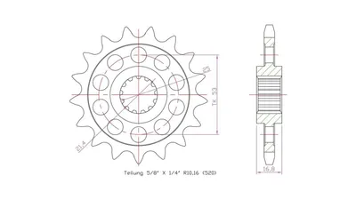 Produktbild von ESJOT Antriebsritzel "32172" 520