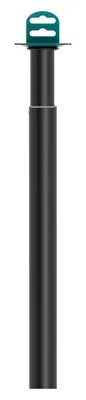 Image de Pied Rond En Acier, Extensible, Modèle 401e, Avec Finition En Noir, ø30 X 180/300
