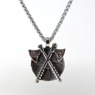 Produktbild von Lederkette Edelstahl 316 AXT AMULETT 60 cm Edelstahlkette