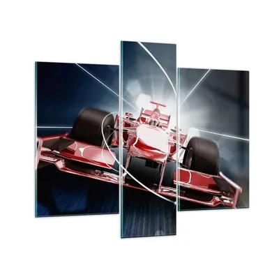 Produktbild von Bilder auf glas - Formel Geschwindigkeit Motor - 95x80cm - Glasbilder - Wandbilder - Kunstdruck - zum Aufhängen bereit - Wanddekoration aus Glas - Glas Bilder - Wandbild auf Glas - GCB95x80-2677