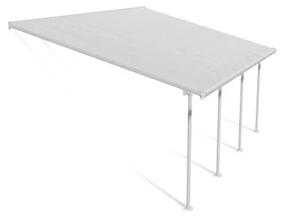 Produktbild von Palram - Canopia Aluminium Terrassenüberdachung Feria Weiß 387x606x305 cm