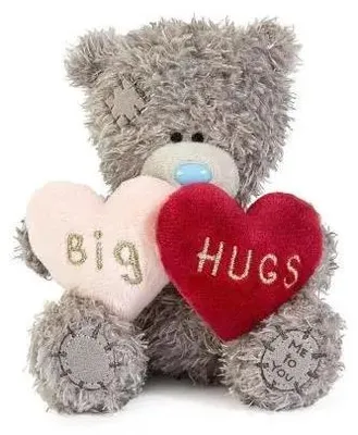 Productafbeelding van Miś Big Hugs met pluche hartjes, 11 cm