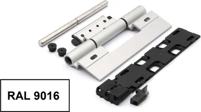 Produktbild von Schüco Rollentürband 239587 RAL 9016 weiß, nach innen öffnende Tür