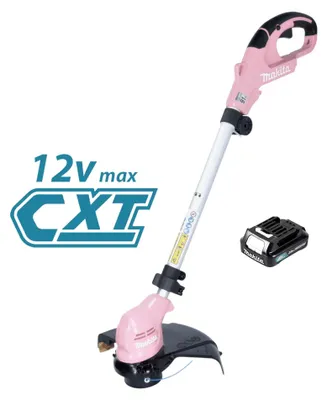 Obrázok produktu pre Makita UR 100 DZP Akumulátorový vyžínač 12 V max. 260 mm ružový Solo - bez batérie, bez nabíjačky