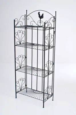 Produktbild von Garten-Standregal C24, aus Eisen schwarz