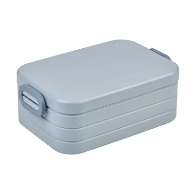 Produktbild von Mepal - Lunchbox Take a Break Midi - Brotdose To Go - Für 2 Sandwiches oder 4 Brotscheiben - Meal Prep Box - Essensbox mit Unterteilung - Spülmaschinenfest - 900 ml - Nordic Blue