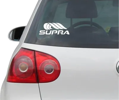 Produktbild von Aufkleber / Autoaufkleber - JDM - Die cut - Supra Decal Supra Boat Auto Laptop Fenster - Folie Sticker - weiß - 149mmx55mm