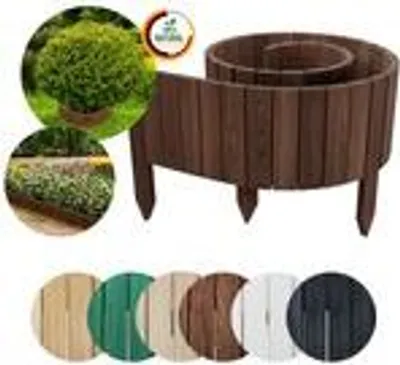 Produktbild von Floranica Rollborder II Flexibilní dřevěný plot 200 x 20 cm Hnědé borovicové dřevo Obruba záhonu impregnovaná Zahradní plot Obruba záhonu Rollborder