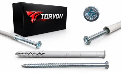 Zdjęcie produktu dla TORVON Kołki rozporowe do wkrętów, z lejkiem do szybkiego montażu, 8x100 mm, 50 sztuk.