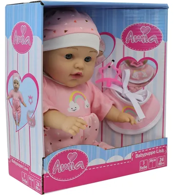 Image de Amia poupée bébé ''Lisa'', 30 cm, avec accessoires 50011038