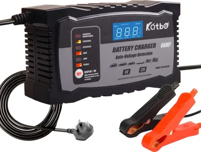 Productafbeelding van Acculader voor auto's, 6V/12V/2A/6A, loodzuur, intelligent, met EU-stekker