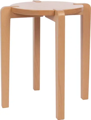 Produktbild von Gymnastikhocker aus Holz, Ø 35 cm, Sitzhöhe 48 cm
