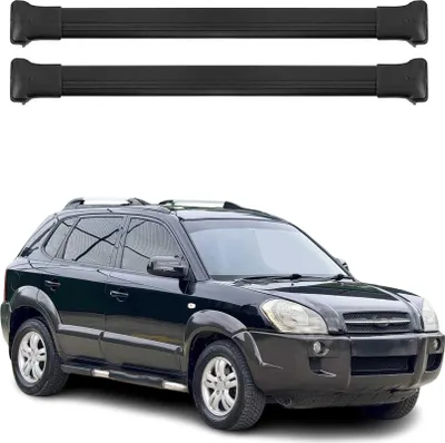 Zdjęcie produktu dla Poprzeczne relingi dachowe do Hyundai Tucson 2004-2010 Aluminium Czarne