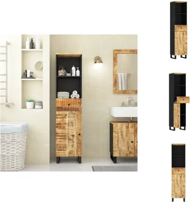 Produktbild von vidaXL Badschrank 38x33x160 cm Massivholz Mango -  Badezimmermöbel-Sets