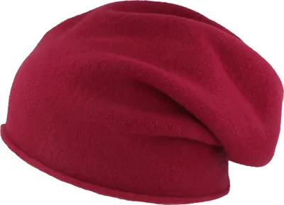 Kopka NeRo Beanie Rollrandmütze aus Walkstrick in rosa