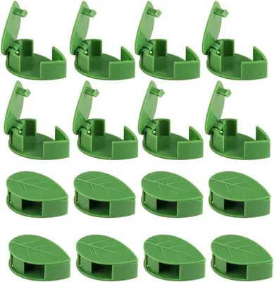 Produktbild von Famanu Pflanzenclips 100 Stück - Selbstklebende Pflanzenklemmen
