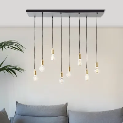 Produktbild von Pendelleuchte 8flg schwarz